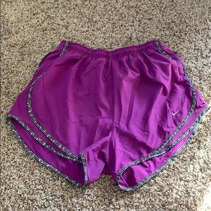 Purple Nike shorts